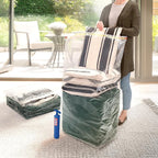 Hefty Shrink-Pak Vacuum Storage Bags – For Clothes, Pillows, Towels, Blankets & More – Space Saver Vacuum Suction Sealer Bags