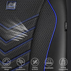 CAR PASS 3D Foam Mesh Leather Car Seat Covers Front Seats, Breathable Front Seat Cover for Cars, Comfortable Universal Fit fo