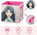Disney Princess Collapsible Storage Cubes, Set of 2, 10"x10"