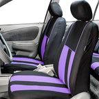 FH Group Car Seat Cover Front Set Striking Striped Car Seat Covers with Front Seat Covers and Rear Split Bench, Universal Fit