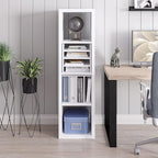 Ballucci 4-Tier Paper Sorter and File Organizer for Desk, Wood Mail Sorter, Fits into IKEA Kalax and ClosetMaid Cube Storage 