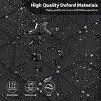 CAR PASS Oxford Bling Diamond Car Seat Covers 2 Front Interior Sets, Waterproof Shining Glitter Sparkly Crystal Universal Arm