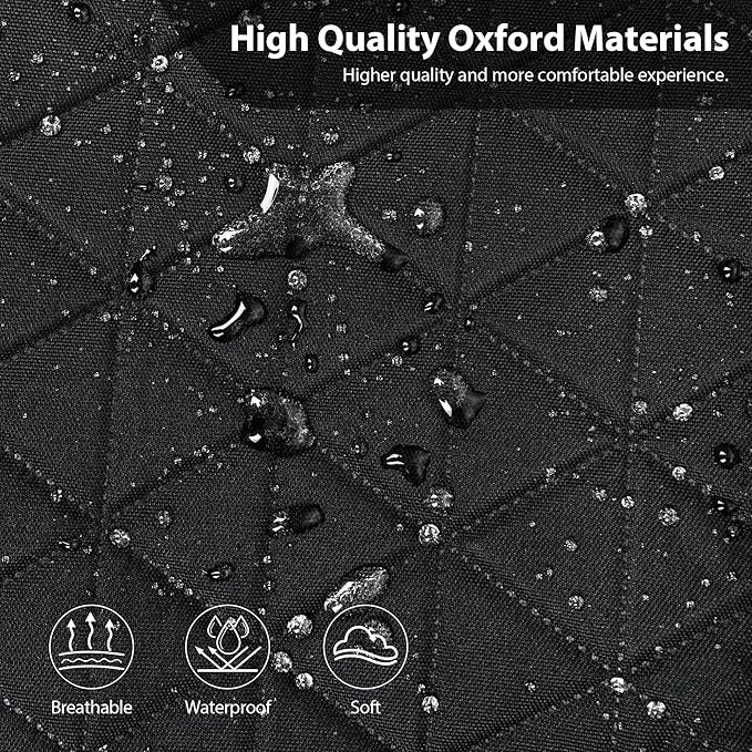 CAR PASS Oxford Bling Diamond Car Seat Covers 2 Front Interior Sets, Waterproof Shining Glitter Sparkly Crystal Universal Arm