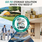 Cozy Essential Vacuum Storage Bags, 80% Compression Vacuum Seal Space Saver Plastic Packaging Bags for Clothes, Blankets, Pil