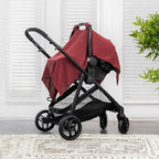 Comfy Cubs Baby Car Seat Cover - Soft, Breathable Bamboo Rayon and Muslin Cotton Blend - Lightweight Canopy for Sun, Bug, and