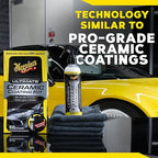 Meguiar's Ultimate Ceramic Coating Kit - Premium Kit for Cars Delivers Ultra-Durable Ceramic Protection with High Water Beading Action, Increased Gloss and Slickness, and Premium Microfiber Towels