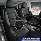 Skechers Men's Memory Foam Seat Covers, Air Cool Mesh Thick Car Seat Covers, Car Seat Covers Front Seats Airbag Compatible, U