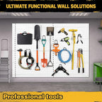 ELEAD 28-Piece Pegboard Hooks with Extension Straps, Heavy Duty Organizer Pegboard Accessories Fit for 1/4" Pegboard, Peg Boa