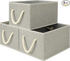 StorageWorks Storage Baskets for Shelves, Closet Organizers and Storage Bins, Fabric Organizer Bins for Clothes, Closet Shelf