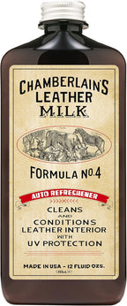 Leather Milk Auto Leather Conditioner and Cleaner with UV Protection - Auto Refreshener No. 4 - All Natural, Non-Toxic Auto L