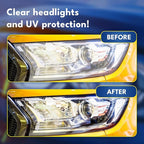 ATG Headlight restoration Kit - Universal Car headlight cleaner and restorer Kit - Headlight restorer kit for plastic car hea
