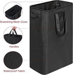 efluky Slim Laundry Basket, Narrow Laundry Hamper with Handles, Collapsible Dirty Clothes Hamper, Tall Laundry Bin for Laundr