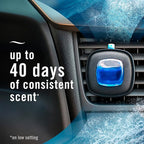 Febreze Car Ocean Scent Air Freshener Vent Clip, .07 oz. Car Vent Clip, Pack of 4