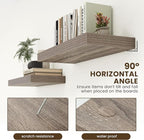 30 Inch Floating Shelves | 12 Inch Deep Grey Floating Shelves Set of 2 | 30" W x 12" D Rustic Wood Shelves for Wall | Deep Gr