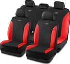 Skechers Car Seat Covers, Work Leather Seat Covers 5-Times Stronger Built-in Webbing, Oxford Fabric Seat Cover Full Sets, Air