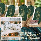 Amylove Bulk Luggage Tags Wedding Favors Adventure Begins Luggage Tags for Guests Travel Tag for Suitcase Bridal Gift 24 Pack