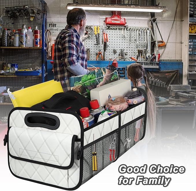 Deosk Car Trunk Organizer for SUV, Car Organizers and Storage with 6 Pocket, Car Accessories for Women/Men 70L Waterproof
