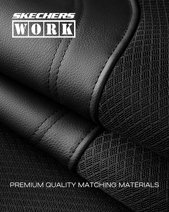 Skechers Car Seat Covers, Work Leather Seat Covers 5-Times Stronger Built-in Webbing,Oxford Fabric Seat Cover Full Sets, Airb