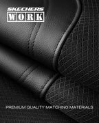 Skechers Car Seat Covers, Work Leather Seat Covers 5-Times Stronger Built-in Webbing, Oxford Fabric Front Seat Cover, Airbag 