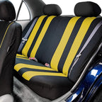 FH Group Car Seat Cover Full Set Striking Striped Car Seat Covers with Front Seat Covers and Rear Split Bench, Universal Fit 
