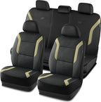 Skechers Memory Foam Car Seat Covers, Air Cool Mesh Thick Seat Covers, Car Seat Full Sets Airbag Compatible, Automotive Comfo