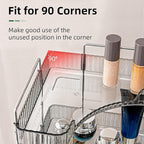INVSSENE Corner Bathroom Countertop Organizer, Vanity Organizer Trays for Counter, Makeup Organizers, Perfume Tray, Skincare 