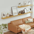 Vivelove 55 inch Long Floating Shelves for Wall, 10.3" Deep & Thicker Storage Shelf for Living Room, Kitchen, Farmhouse,Wall 