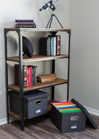 Internet's Best Collapsible File Storage Organizer with Lid - Decorative Linen Filing & Storage Office Box – Hanging Letter/L