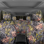 BDK Camo Car Seat Covers Full Set with Floor Mats – Complete Interior Protection Set, Realistic Green Forest Camouflage Patte