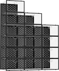 Pinkpum 15 Pack X-Large Shoe Storage Boxes Fit Size 11, Shoe Organizer for Closet Clear Plastic Stackable Shoe Dispaly Case B