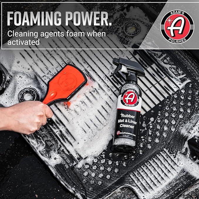Adam's Polishes Rubber Mat & Liner Cleaner (Gallon) Protectant & Rubber Floor Mat Cleaning Solution for Car Detailing, Deep C