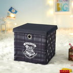 Harry Potter Collapsible Storage Cube with Removable Lid,10” x 10” x 10” Fabric Organizer Bin for Kids Bedroom, Closet or Pla