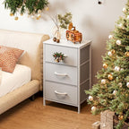 AODK Dresser for Bedroom Nightstand Small Dressers Chest of Drawers End Table for Living Room, Closet Dresser with 3 Storage 
