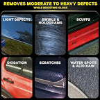Meguiar’s Mirror Glaze M105 Ultra-Cut Compound, Pro-Grade Car Compound for Removing Scratches and Heavy Swirls, Restores Gloss and Clarity, Car Guy Gifts for Men and Women Who Love to Detail, 8 Oz