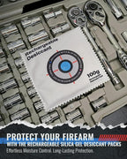 Cedar Mill Fine Firearms Gun Safe Dehumidifier - 100g Rechargeable Desiccant Packs - Reusable Moisture Absorbers for Rifle