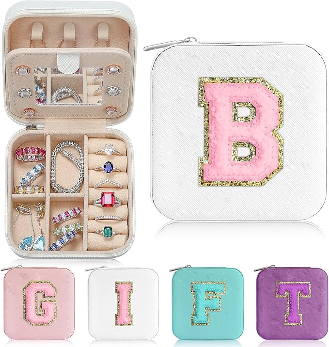 Parima Teen Girl Gifts Trendy Stuff for Girls, White Jewelry Box for Girl | Travel Must Have Jewelry Boxes for Teens | Birthd