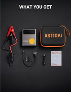 AstroAI Portable Car Jump Starter with Air Compressor, 150PSI 1750A Car Jumper Starter Battery Pack with Cordless Tire
