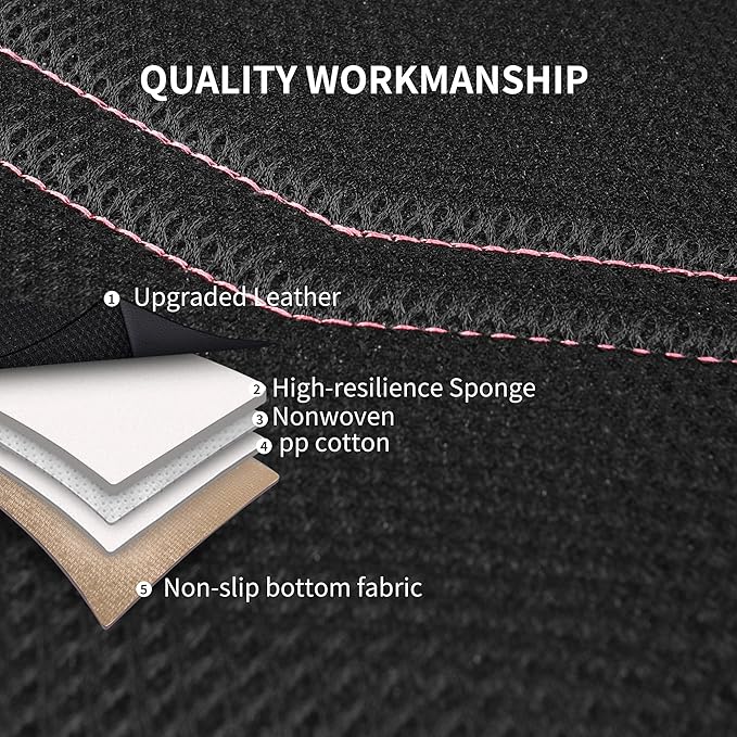 Pink Seat Covers,Sport and Breathable Seat Covers, Anti-Slip Universal Fit Automotive for Cars Sedan SUV and Truck(2 Pieces,F