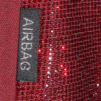 CAR PASS Bling Diamond Burgundy Leather Car Seat Covers Full Sets Interior Sets, Waterproof Shining Glitter Sparkly Crystal U