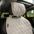 2pcs Sideless Car Seat Covers for All Seasons - Breathable Front Seats Cushions Non-Slip Bottom with Headrest Protectors - Un