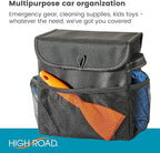 High Road Carganizer Car Storage Organizer with Lid - Multipurpose Small Car Storage Box, Back or Front Seat Organizer, Auto