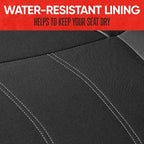 Motor Trend Black Cloth Car Seat Covers for Front Seats – Premium Automotive Bucket Seat Covers, Made for Vehicles with Remov