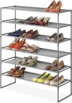 Whitmor Spacemaker 6-Tier Shelves, Gunmetal
