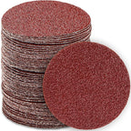 130 PCS 3 Inch Sanding Discs Hook and Loop, MAPRIAL 40 Grit Course Sandpaper Attachment for Drill Sander Grinder Rotary Tools, Wood Furniture, Woodworking, Metal Polishing