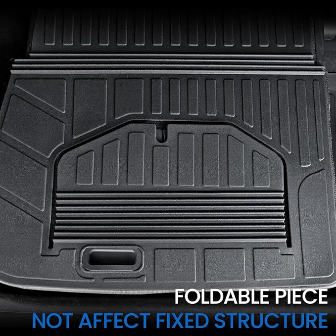 Cargo Mat for 2018-2026 Honda Odyssey Fold Down 3rd Row Seat into The Well, All Weather TPE Trunk Cargo Liner Mat Accessories(Cargo Liner for Stowed Flat 3rd-Row Seating)