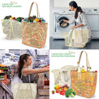 KALIDI BeachNylon Mesh Tote Bag, Casual Tote Bag Hobo Women Foldable MAX 23L Shoulder Bag For Beach Picnic Vacation