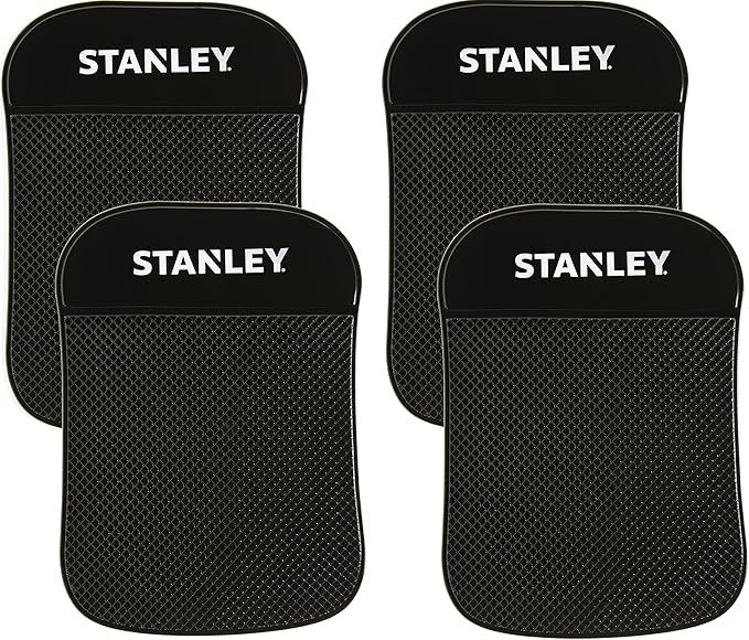 Stanley S4006 4.5" x 6.5" Extra-Strong Anti-Slip Grip Dashboard Gel Pad for Cell-Phone, Tablet, GPS, Keys or Sunglasses, Pack
