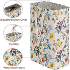 efluky Slim Laundry Basket, Narrow Laundry Hamper with Handles, Collapsible Dirty Clothes Hamper, Tall Laundry Bin for Laundr