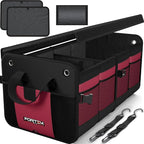 FORTEM Trunk Organizer For SUV Car Organizer and Storage, Multi-Compartment Storage Bag Car Accessories for Women Men, Perfect