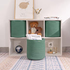 voten Storage Cubes Baskets Bins Organizer 11x11x11'' Fit 12x12''Cube Storage Organizer Bookcases Shelf,Durable Woven Cotton 
